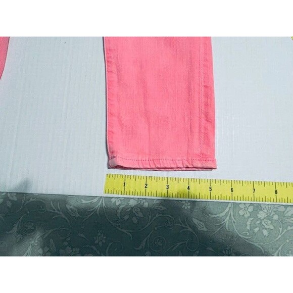 AG Adriano Goldschmied Jeans Womans 27R Pink The Stevie Ankle Slim Straight - Picture 10 of 16